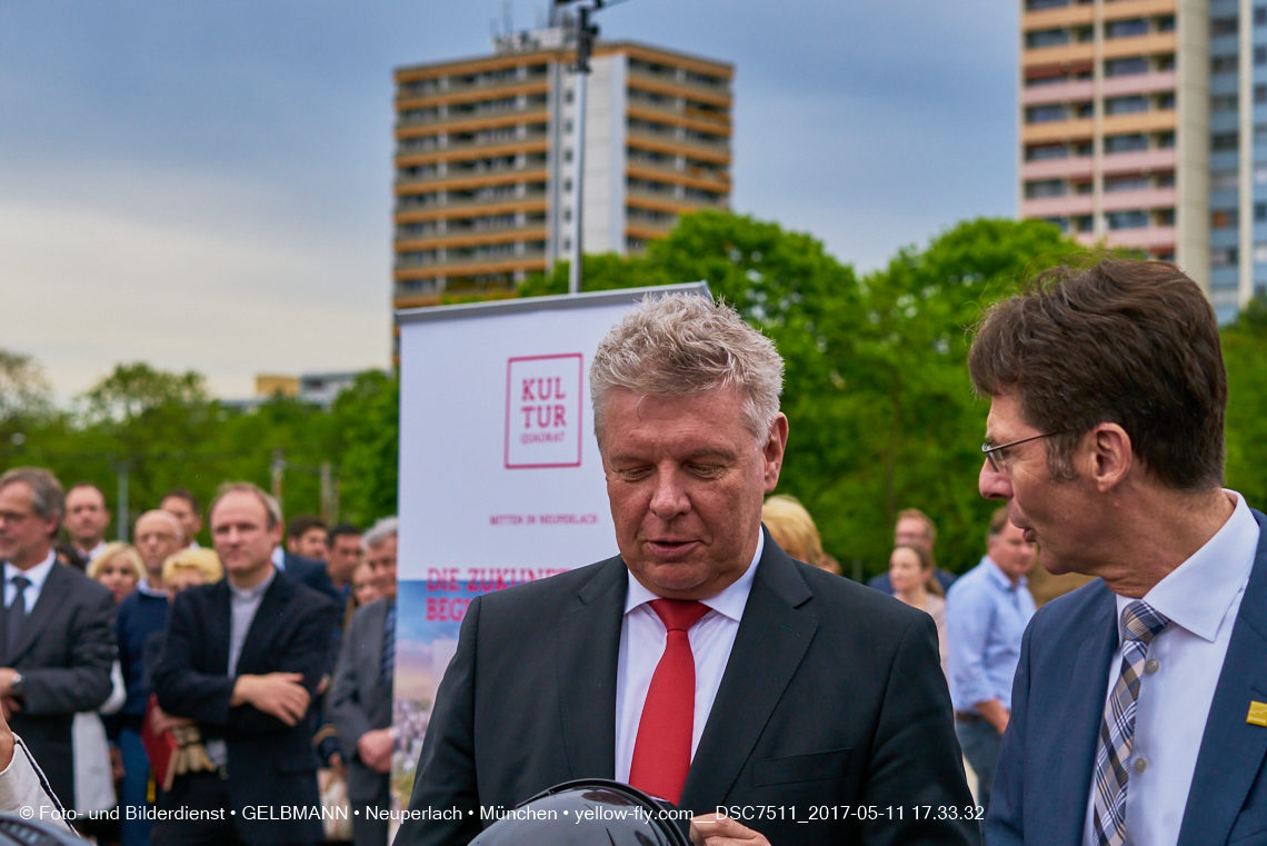 11. Mai 2017 - Grundsteinlegung für die LOGE und dem Kulturquadrat in Neuperlach